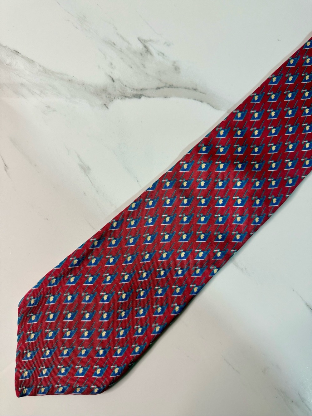 Christian Dior Vintage Patterned Men's Tie